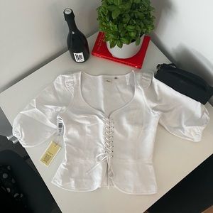 Aritzia Wilfred Santal Blouse